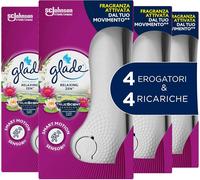Glade automatic spray RELAXING ZEN 18ml 4 erogatori 4 ricariche profumatore casa