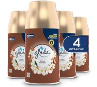 Glade Automatic Spray Ricarica, Profumatore per Ambienti, Fragranza Amber Moment, Formato Scorta da 4 Ricariche da 269 ml