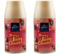 Glade Automatico Spray Ricarica Merry Lampone Cheers 2 X 250ml Vin Brulè Profumo