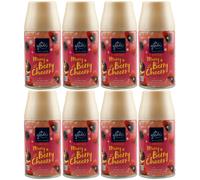 Glade Automatico Spray Ricarica Merry Lampone Cheers 8 X 250ml Vin Brulè Profumo