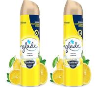 Glade (Breeze) Spray Profumo per una freschezza duratura in tutte le stanze, deodorante spray, limone fresco (limone), 1 confezione (1 x 300 ml) (Confezione da 2)