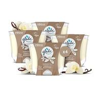 Glade Candela vegana a lunga durata, profumo infuso oli essenziali romantici vanilla blossom - Set di 4