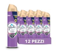 Glade Deodorante per Ambienti Spray, Fragranza Tranquil Lavender & Aloe, Formato da 12 Spray da 300ml