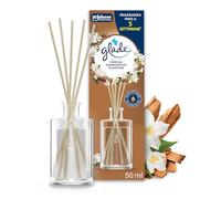 Glade Diffusore a Bastoncini, Profumatore per Ambienti con Oli Essenziali, Fragranza Sensual Sandalwood & Jasmine, Confezione da 1 diffusore da 50ml