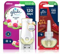 GLADE Electric scented oil Relaxing Zen + Warm Apple Pie confezione conveniente 3 pz