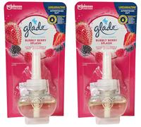 Glade Elettrico Ricarica Bubbly Lampone Splash 2 X 20ml Presa Fragranza Ambiente