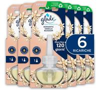 Glade Elettrico Vaniglia 6 Ricariche Profumatore Ambienti Con Oli Essenziali