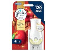Glade Liquido Elettrico Diffusore + Ricarica, Profumatore per Ambienti con Oli Essenziali, Edizione Limitata, fragranza Warm apple pie, Confezione 1 base e 1 ricarica