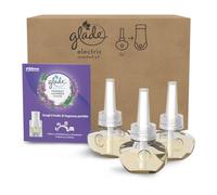 Glade liquido elettrico Profumatore per Ambienti con Olii Essenziali, Fragranza Lavanda & Aloe Vera, 3 Ricariche