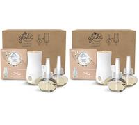 Glade liquido elettrico Profumatore per Ambienti con Olii Essenziali, Fragranza Vaniglia, 1 Diffusore e 3 Ricariche (Confezione da 2)