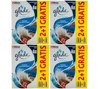 Glade Mini Ocean Adventure 4 x 3 Pezzo Ricarica Spray Ambiente Bagno Toccare &