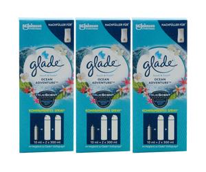 Glade Mini OCEAN ADVENTURE Touch & Fresh 3 X 10Ml Ricarica Spray Ambiente