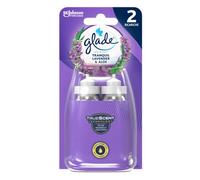 Glade Sense & Spray Doppia Ricarica, Profumatore per Ambienti con Olii Essenziali e Sensore di Movimento, Fragranza Lavanda e Gelsomino, Confezione da 2 Ricariche x 18 ml