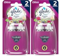 Glade Sense & Spray Doppia Ricarica, Deodorante per Ambienti con Sensore di Movimento, Fragranza Relaxing Zen, Confezione da 4 Ricariche, 18 ml