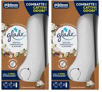Glade Sense & Spray, Profumatore Ambiente con sensore di movimento, Fragranza Sandalo di Bali, 20ml (Confezione da 2)
