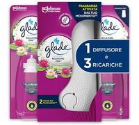 Glade Sense & Spray, Profumatore per Ambienti, Relaxing Zen, 1 Base 3 Ric.