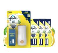 Glade Touch & Fresh (Brise One Touch) - Confezione conveniente, supporto + ricarica (4 pezzi), Fresh Lemon (Limi)