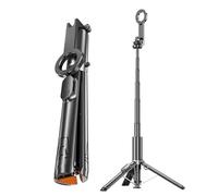 Gladgogo Bastone magnetico per selfie, 193 cm, per iPhone/Samsung | Treppiede per cellulare, apertura automatica con MagSafe, anello magnetico multifunzione, Bluetooth, per Android