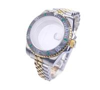 Gladiaond 1 cassa for orologio in oro da 40 mm, 120 scatti, vetro zaffiro impermeabile for movimento NH35, quadrante 28,5, accessori