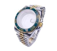 Gladiaond 1 cassa for orologio in oro da 40 mm, 120 scatti, vetro zaffiro impermeabile for movimento NH35, quadrante 28,5, accessori