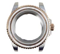 Gladiaond 1pc Argento Oro Rosa 40 millimetri Cassa Dell'orologio Zaffiro for NH35 NH36 NH34 NH38 for Miyota8215 for Eta2824 PT5000 Movimento Sostituire Le(Glass Bottom Cover 2,For Eta 2824)