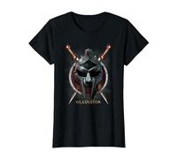 Gladiator Maximus Helmet Maglietta, Donna, Nero, L