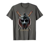 Gladiator Maximus Helmet Maglietta, Uomo, Asfalto, 4XL
