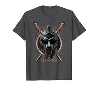 Gladiator Maximus Helmet Maglietta, Uomo, Grigio Scuro, 4XL