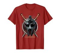 Gladiator Maximus Helmet Maglietta, Uomo, Mirtillo Rosso, L