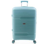 GLADIATOR Valigia grande 115 L espandibile 4R,Super Resistente Polipropilene, Boxing, Blu Tiffany, Valigia grande 115 L espandibile 4R, super resistente, in polipropilene, BOXING