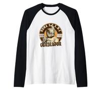Gladiatore Romano SPQR - Gladiatori PRO Fighter Antica Roma Maglia con Maniche Raglan