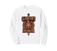 Gladiatori Onore Romano Gladio Spada Leone Antica Roma SPQR Felpa