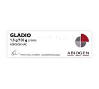 Gladio Crema 1,5g/100g Aceclofenac Trattamento Antidolorifico Locale, 50g