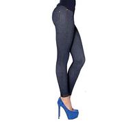 Gladys Leggins Jeans Donnal Pantaloni Donna Elasticizzati Leggings Donna Eleganti Seconda Pelle Misure S/M M/L L/XL Abbigliamento Donna Fashion (L/XL, BLU)