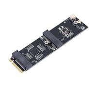 Glaeptio Scheda Adattatore M.2 NVMe a Doppia M.2 | Doppio Adattatore PCIE M.2 per Modulo Bluetooth WiFi Key E, SSD NVMe 2230, Supporta Intel AX210 AX200, Linux, Wins 11, 10