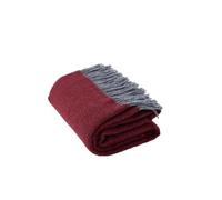 GLAESER Coperta - fair de Luxe pura lana | coperta in 100% lana | coperta per divano/divano | coperta piacevole e avvolgente | (peperoncino)