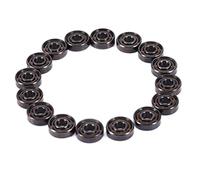 Glakyur 16PZ Ceramica 608 Cuscinetti 8X22X7Mm ABEC-11 Hybrid 6 Bianca ZrO2 Balls Skateboard Cuscinetto Pattinaggio Inline Roller