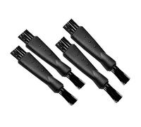 Glakyur 4 Pezzi Rasoio Un Doppia Faccia Trimmer Rasoio Pennello per Pulizia Clipper Pennello per Pulizia per Uomo Nero
