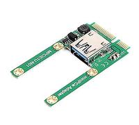 Glakyur Adattatore Mini PCI-E a USB3.0 Adattatore PCIe a USB 3.0, adatto per computer portatili
