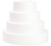 Glakyur Base per Torta nel Schiuma da 4 Pezzi per Decorazioni e Display per Matrimoni, Sculture, Modellismo di Arti DIY, Lezione per Bambini, Floreale