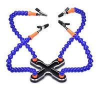 Glakyur Diy Terza Mano Saldatura 4 Pezzi Supporto Braccio di Saldatura Braccio Flessibile Strumento di Riparazione Base Metallica Multifunzionale Strumento per Braccio per Stazione di Saldatura