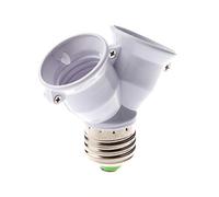 Glakyur E27 1-2 E27 LED lampadina convertitore adattatore sdoppiatore Presa Base