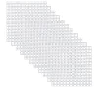 Glakyur Fogli di tela in plastica da 30 pezzi per ricamo, filati acrilici, progetti di maglieria e uncinetto (10,6 x 10,6 cm)
