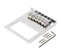 Glakyur Humbucker - Cavalletto per chitarra, 6 corde a 6 rotoli, per chitarra Tele (Chrome)