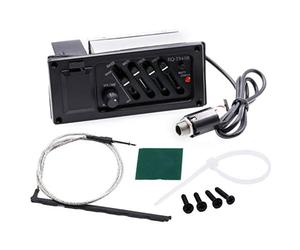 Glakyur Piezo per Equalizzatore Equalizzatore Un 4 Bande per EQ-7545R Preamplificatore Preamplificatore per Chitarra Acustica Preamplificatore Sintonizzatore