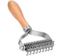 Glakyur , Rastrello sottopelo a 2 lati per cani e pettine di smischiamento sicuro e strumento di rimozione per capelli intrecciati/grovigli