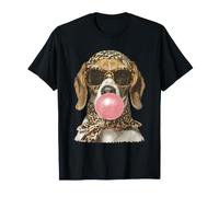 Glam Beagle con Occhiali da Sole Coquette Boujee Dog Bubblegum Maglietta