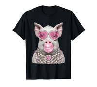Glam Pig in Hearts Occhiali da Sole Boujee Animal con Gomma da Masticare Maglietta
