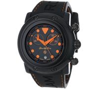 Glam Rock Women's GR61114-ORGS Miami Beach Chronograph Black Textured Dial Black