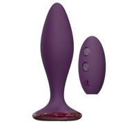 Glam - vibratore anale con telecomando (rosso)